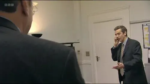 Screenshot: I've got to go.
The minister's just walked in.