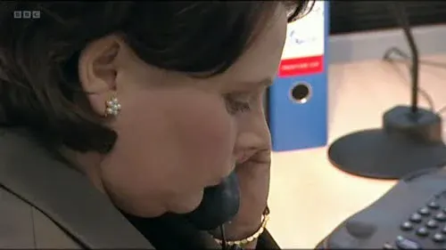 Screenshot: OK, great. Terri... Mmm?
You can drop that tone, all right?