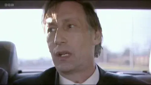 Screenshot: And you've come all this way. We've
got you two hours out of London
to cover this. You mugs! You mugs!