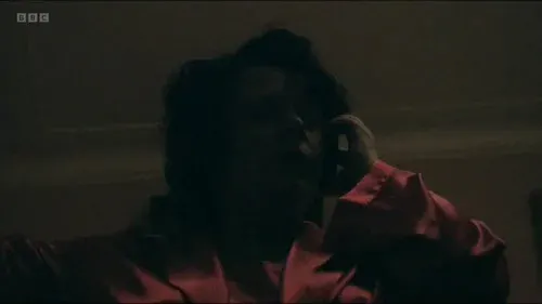 Screenshot: Erm, no... I'm sorry I've got to go,
I'm sorry I've got an egg on.