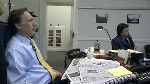 Screenshot: Right OK, Olly, call Heaney,
Terri, get on to our editor,