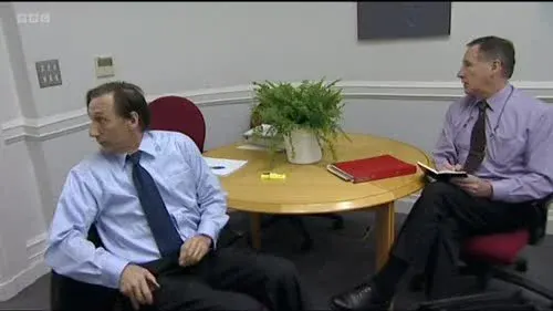 Screenshot: Hello! Morning. You've showered off,
have you? Showered off...?
