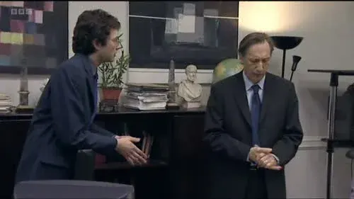 Screenshot: Hugh. Hmm? Did you mention me
by name? Um...