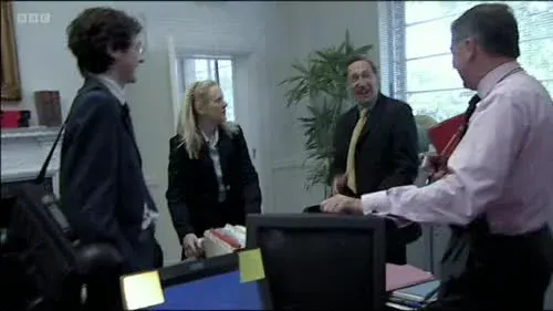 Screenshot: High five. Good morning, Secretary
of State, just to let you know...