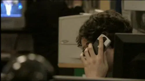 Screenshot: I've got Frankie up there now
rooting through the bins. Hang on.