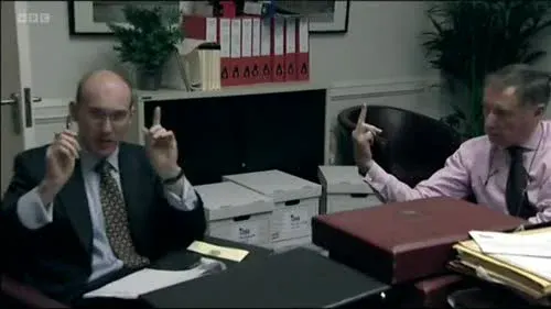 Screenshot: that's good news for Number Ten,
good news for the Treasury
and good news for Hugh Abbott.