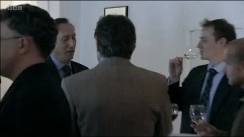 Screenshot: And Julius, Julius Nicholson, says,
"I'm sorry, but I think you'll
find that you're sitting in my seat".