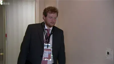 Screenshot: That's not funny. Good evening, minister.