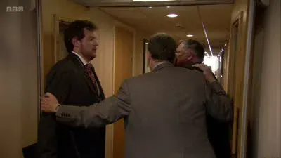 Screenshot: John, let's get him back to his room. OK, yeah.