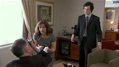 Screenshot: I think Malcolm said, "Forward." Is it forward?