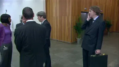 Screenshot: 'That's Robert King, the civil servant who used to work with Bert.'