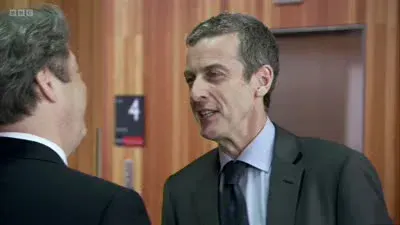 Screenshot: Still doing the Robert Palmer lookalikey thing, huh?