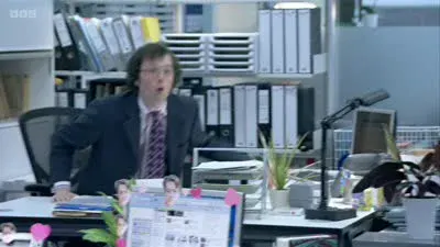 Screenshot: What the fuck is he doing here? Have you locked the building so he can't get out?