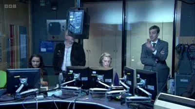 Screenshot: tonight he's like a ventriloquist's dummy that's fucking falling to bits.