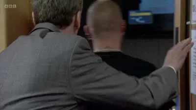 Screenshot: Here he is. Piercings. Sit down here.