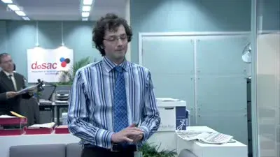 Screenshot: An interview for what? FHM? What's she done to her face?