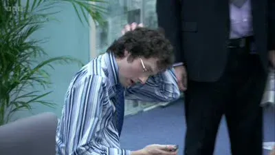 Screenshot: Malcolm's calling. I thought he was