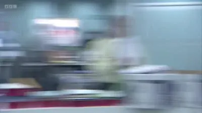 Screenshot: What? Fuck, it's George Alagiah. Is he here for me?