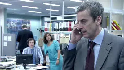 Screenshot: She's very close to the action but hardly likely to score a goal.