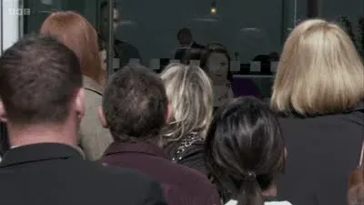 Screenshot: ALL CLAMOUR: Mrs Murray. Mrs Murray. Mrs Murray.