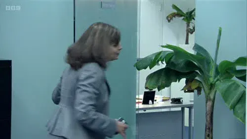 Screenshot: You take them off every time you
come in here, it's not impressive.