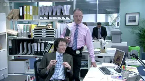 Screenshot: Nice double whammy, isn't it?
Fleming looks like he's trying
to influence the report