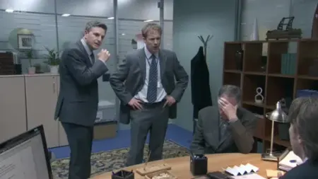 Screenshot: We ignore him and he goes away. He is dead. Which makes him easier to ignore.