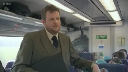 Screenshot: Absodutely, I could murder a lager. It's all right drinking on trains, isn't it?