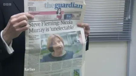 Screenshot: This programme contains strong language and adult humour from the start.
