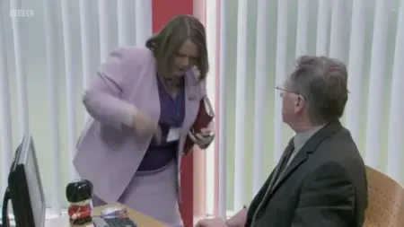 Screenshot: Take that...whatever it is, out of the...whatever it is. Take it. Out.