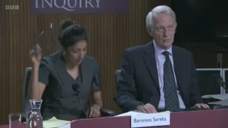 Screenshot: Erm, and would you like to express any remorse for Mr Tickel's death?