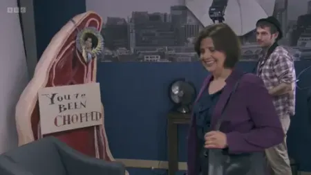 Screenshot: Um, if you'd just excuse us for one minute, Mr Ch... Um...