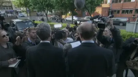 Screenshot: "I am innocent of all charges and vow to do everything in my power to clear my name.