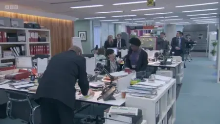 Screenshot: Terri, meeting in my office. Well, uh, in Peter's office. Well, I'm meeting in my office.